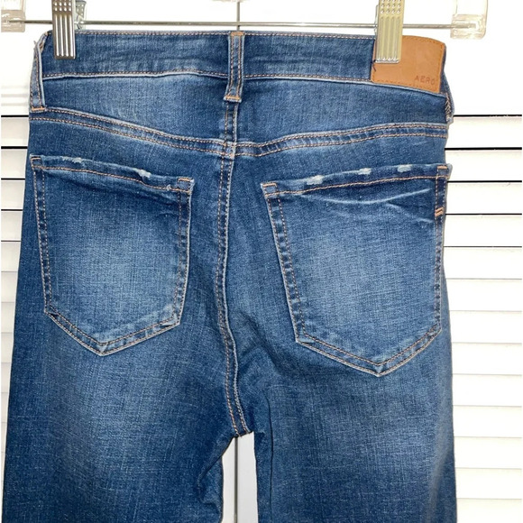 Aeropostale high rise distressed jegging 00 short - Picture 4 of 6